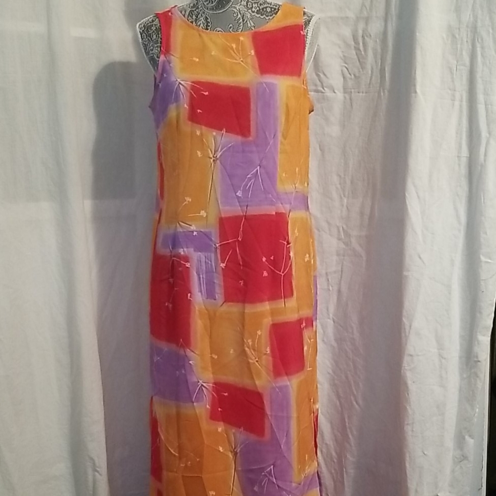 Tribal maxi dress.
